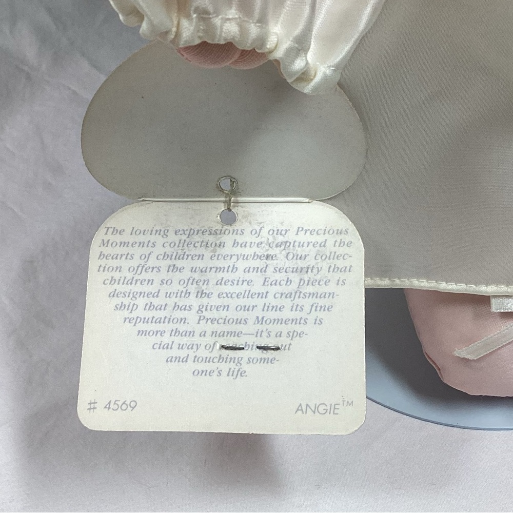 Angie Angel Precious Moments Plush 16" Angie Angel 4569 Doll Applause STAND - Picture 5 of 13
